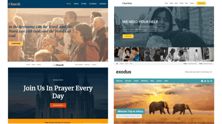 plantillas web para diseño sitio we iglesia